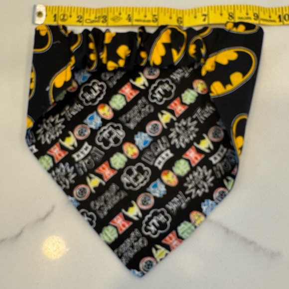 Handmade Reversible Batman Superhero Dog Bandana - Picture 3 of 4